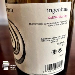 Vino Ingenium Garnacha 2017